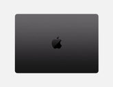 Black Apple laptop on a white background. Apple MacBook Pro 16-inch M4 Max.