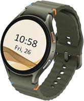 Samsung Galaxy Watch L315 44mm. Smartwatch with a green band on a white background
