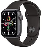 Apple Watch SE 2nd Generation smart watch featuring a sleek aluminum case and matching sport band on a clean white background.