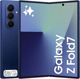 Combined view of Galaxy Z Fold 7, displaying the expansive, crease-resistant main folding screen alongside its premium rear design and metallic frame.