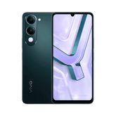 Front and back view of Vivo Y04s smartphone showing its waterdrop notch display and single rear camera with flash, isolated on a white background.