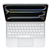 Laptop with a keyboard cover on a white background