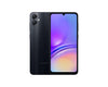 Front and back view of the Samsung Galaxy A05 smartphone, showcasing the large 6.7-inch Infinity-U notch display and the premium linear patterned back panel on a clean background.