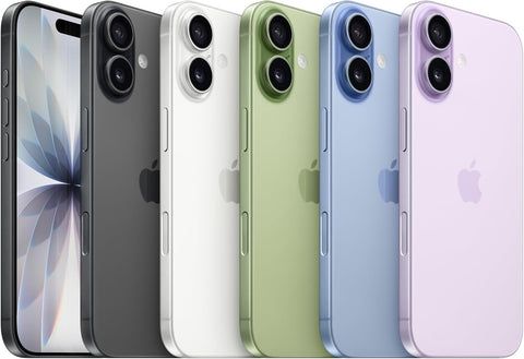 Studio combo view of a brand new, unlocked iPhone 17 resting flush against its open retail packaging, highlighting the sleek aluminum side rails and the minimalist interior insert.