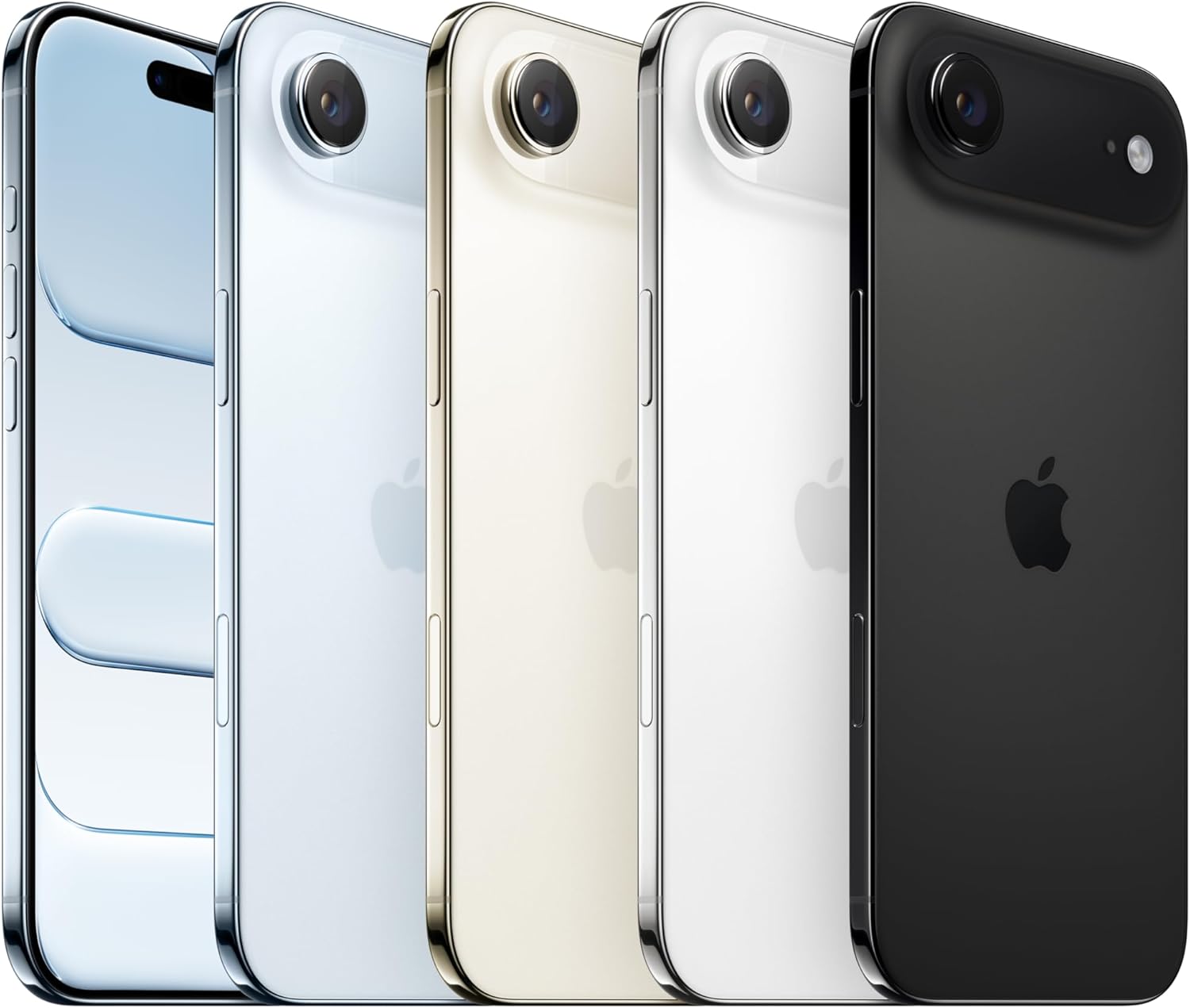 Combo view of two ultra-thin iPhone 17 Air handsets, one showing the vibrant Dynamic Island display and the other angled to emphasize the razor-thin side profile and seamless frame.