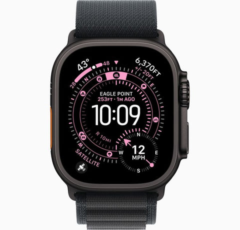 Watch ultra 3 49mm Smartwatch with a black strap on a white background