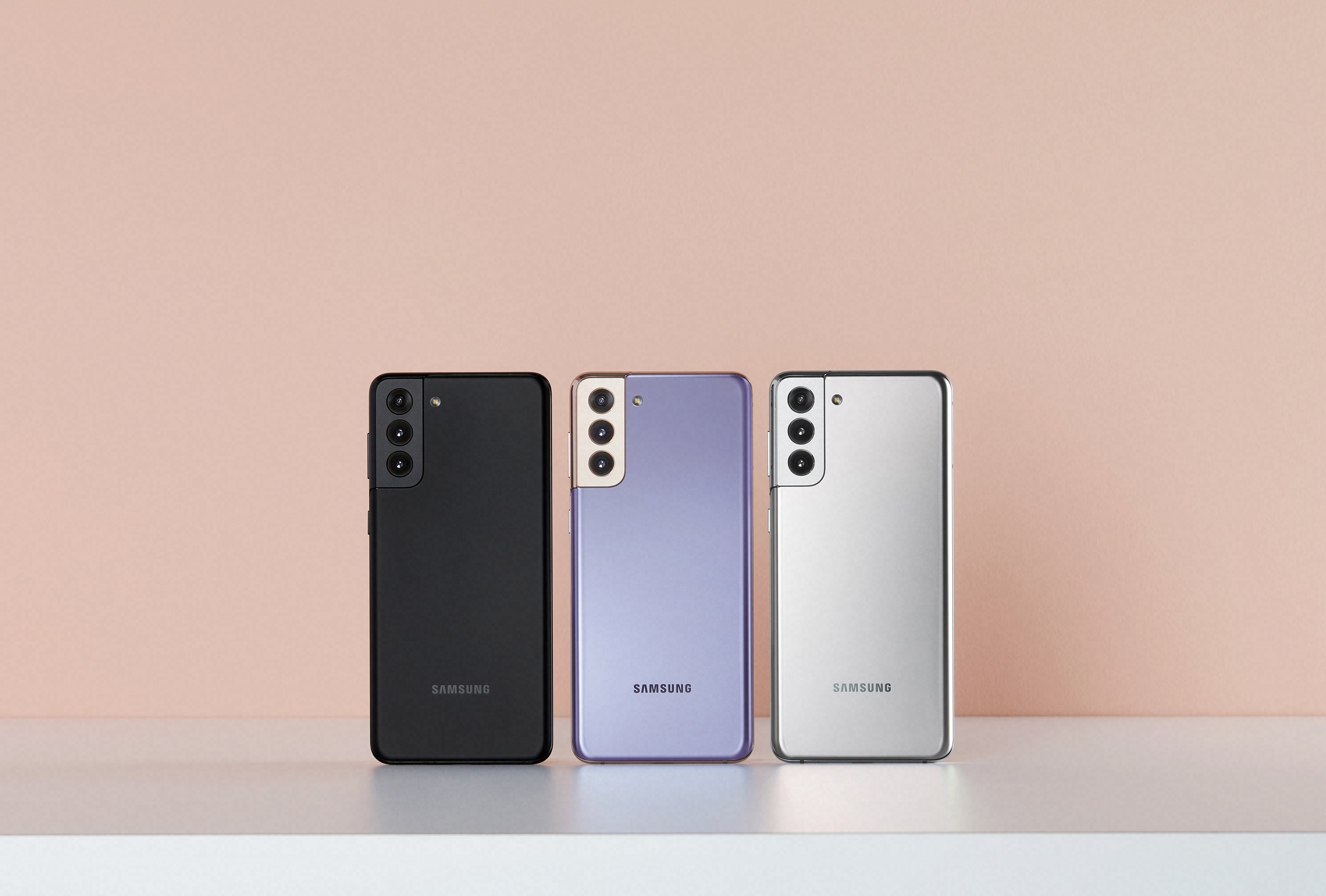 Samsung Galaxy S21+ – Phantom Violet, Phantom Silver and Phantom Black