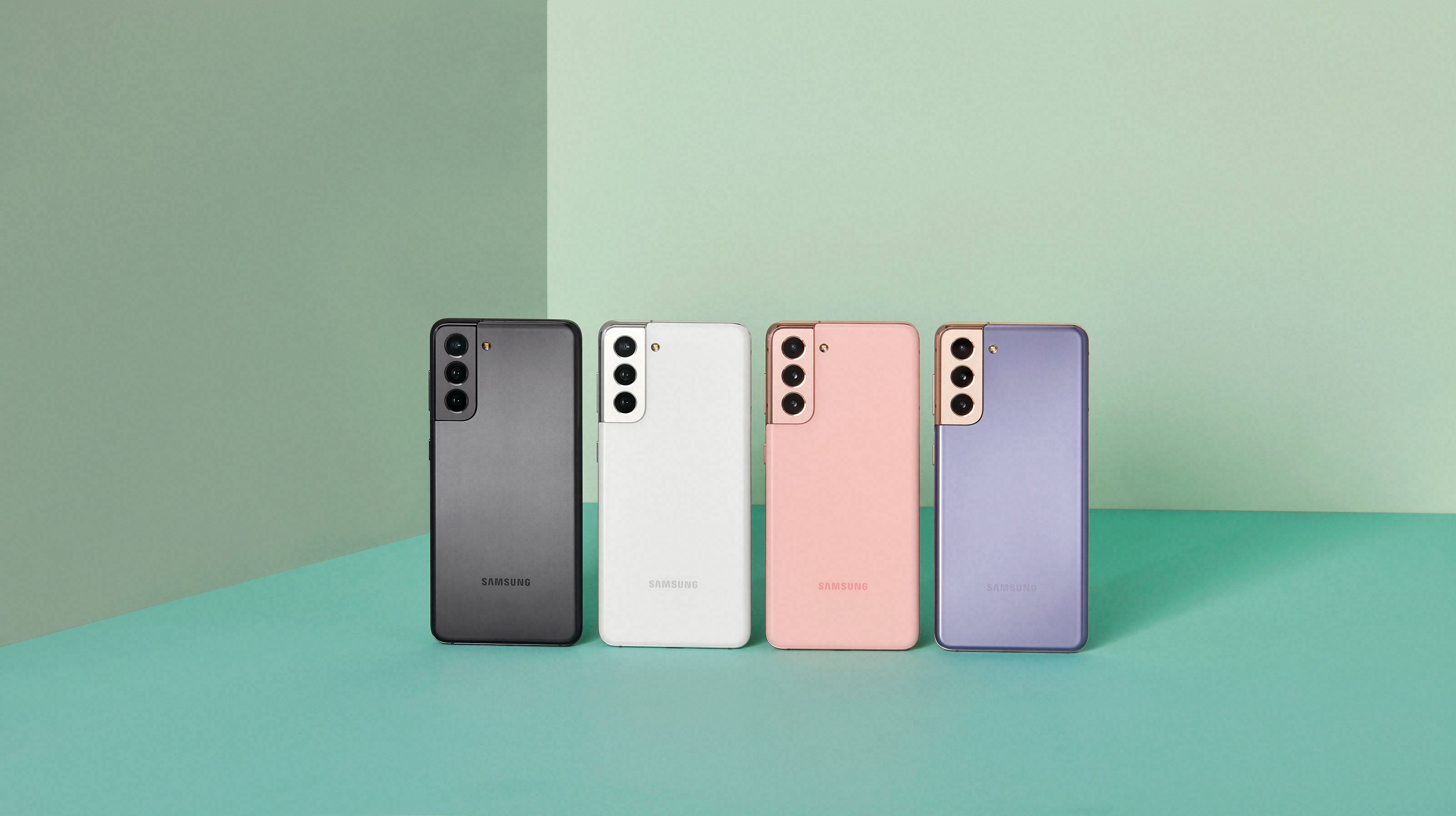 Samsung Galaxy S21 – Phantom Violet, Phantom Pink, Phantom Grey and Phantom White