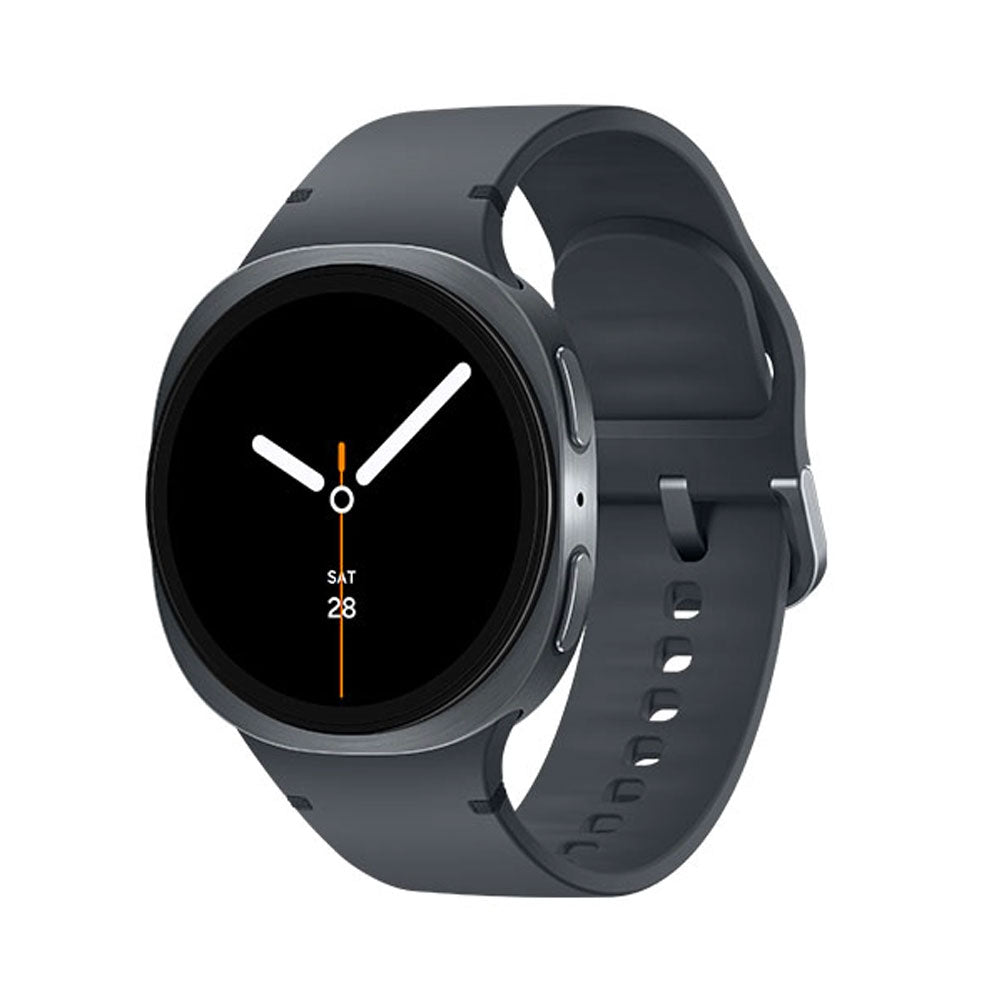L320 WATCH 8 GPS 40 MM TDRA. Smartwatch with a dark gray band on a white background