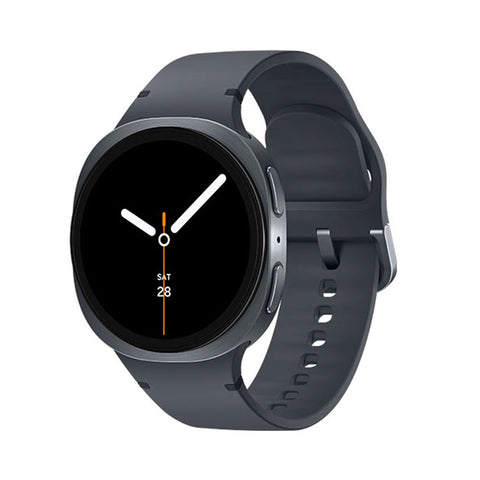 L320 WATCH 8 GPS 40 MM TDRA. Smartwatch with a dark gray band on a white background