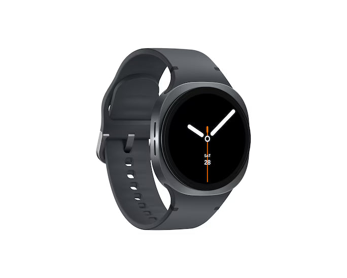 Samsung Galaxy Watch 8 LTE L325 40mm. Black smartwatch on a white background