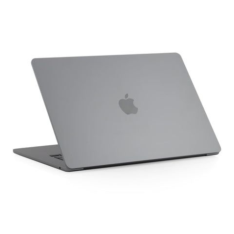 :Silver Back Apple MacBook Pro 16.2-inch M4 Pro, rear view showing premium aluminum casing and Apple logo.