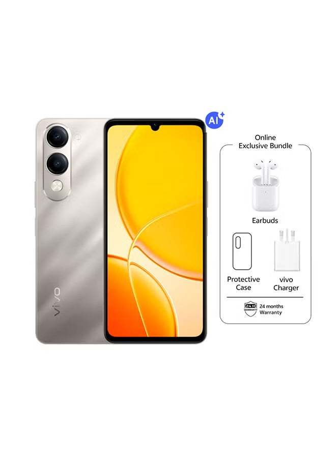 Front and back combo view of Vivo Y29T AI 5G 256GB edition, displaying the immersive screen alongside its sleek, lightweight chassis.