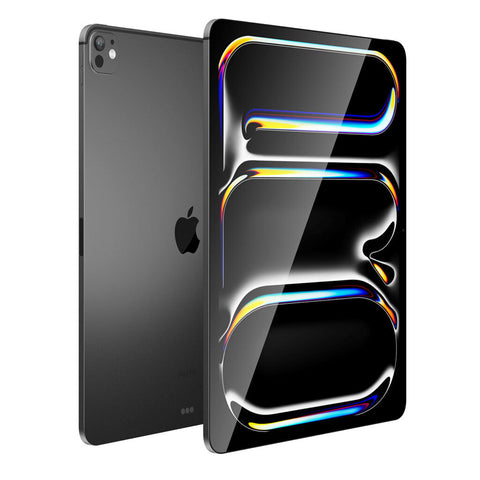 Black smartphone with reflective surface on a white background