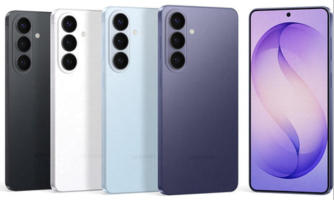 Front and back combo view of Samsung Galaxy S26 Plus 5G, displaying the vibrant high-refresh screen alongside the sleek Armor Aluminum frame design.