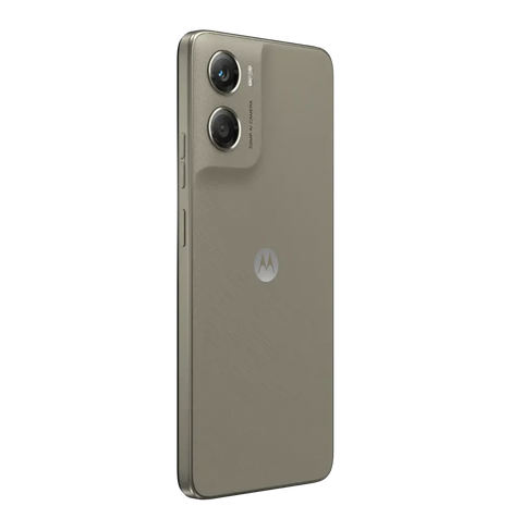 Front and back view of Motorola Moto G06 Power smartphone featuring an immersive punch-hole display and a modern rear camera layout on a clean background.