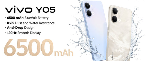 Vivo Y05– 6.74" 120Hz Display
